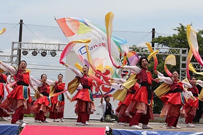 犬山踊芸祭にてダンスチーム凛
