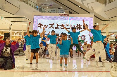 7/21㊗︎イオンモール津南の【めざせ！津まつり　よさこい選手権】にて凛きっず